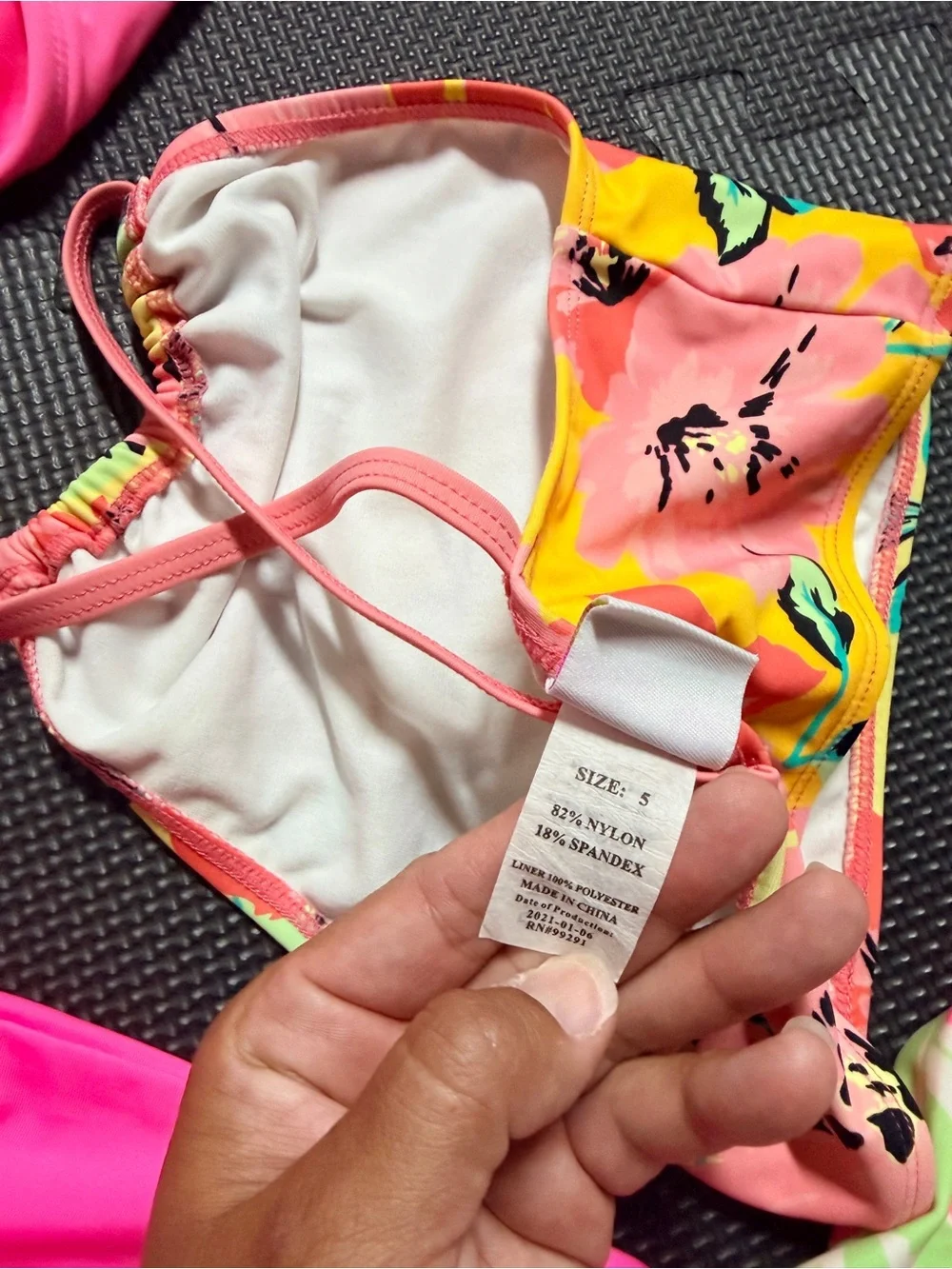 Girls’ Swimwear Lot 10 Pieces | Size 5/6 | Rash Guards + Bikinis | Swim Bundle